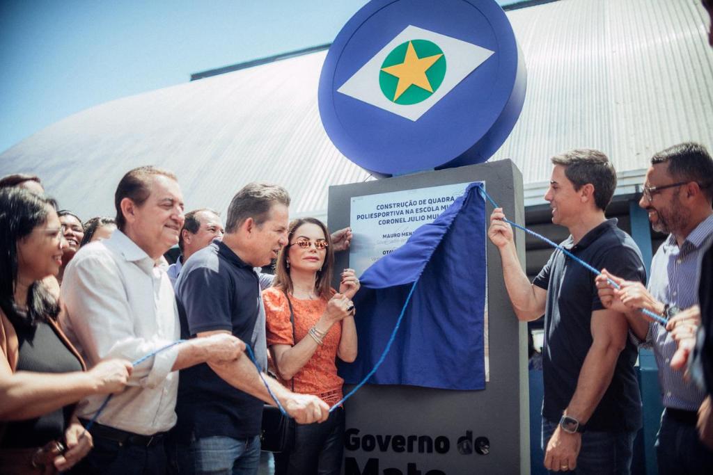 Com investimento de R$ 1,3 milhão, Governo de MT entrega quadra poliesportiva para escola municipal de Poxoréu - 